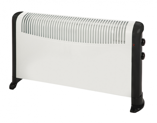 Convector Sp TLS-501, 2000W, 3 potencias, con termostato, ref. 5226832600, blanco y negro